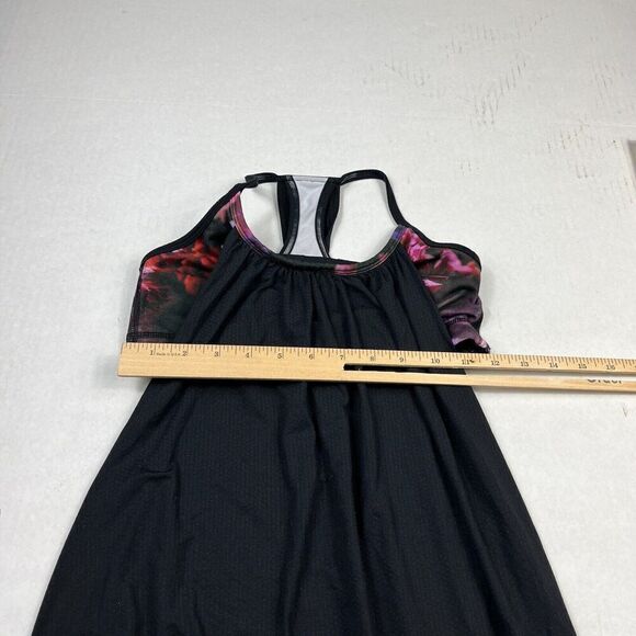 Lululemon Womens 2-in-2 Performance Tank Top Black Racerback Shelf Bra Size 4 - Picture 6 of 11